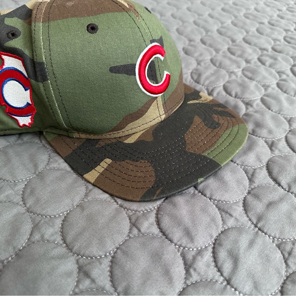New Era Camouflage Cap with Red Accent